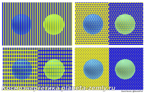 Это изображение состоит из шариков одного и цвета и разноцветных линий