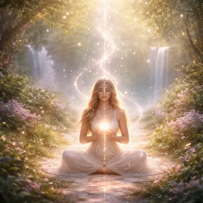 Женская энергия — загадочная и мощная сила Женская энергия — абстрактные энергопотоки и световые волны, символизи